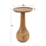 Side table Doja DH Interior Acacia LxWxH 39x37x11 Acacia wood White photo size indication