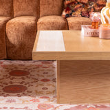 Salontafel Java 70x70 cm blank eiken Eikenlook Eikenfineer