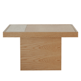 Salontafel Java 70x70 cm blank eiken Eikenlook Eikenfineer