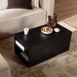 Side table Jaxx black oak 88x46 cm oak veneer