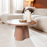 Salontafel Orion rond ø70 cm mocha mousse Bruin MDF