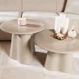 Salontafel Orion rond ø70 cm taupe MDF
