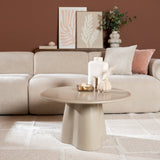 Salontafel Orion rond ø70 cm taupe MDF