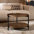 Rio coffee table Ø58 cm rustic oak veneer