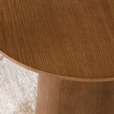Coffee tables Ash set of 2 Ø50 and Ø62 cm rustic oak Walnut oak veneer