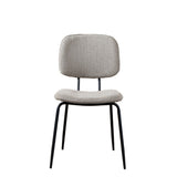 Scandinavian dining room chair Ivar recycled fabric taupe - image 6
