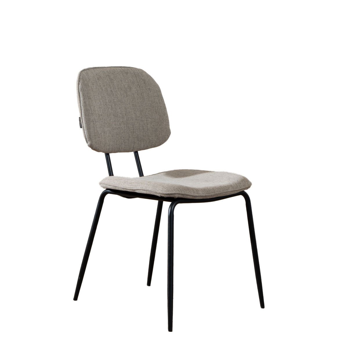 Scandinavian dining room chair Ivar recycled fabric taupe - image 5