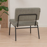 Scandinavian armchair Aspen green recycled fabric - image 4
