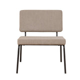 Scandinavian armchair Espen taupe recycled fabric - image 5