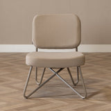 Scandinavian armchair Viggo taupe recycled fabric Recycled polyester