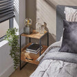 Bedside table Paul DH Interior Acacia LxWxH 60x39x28 Acacia wood Atmospheric photo diagonal front view