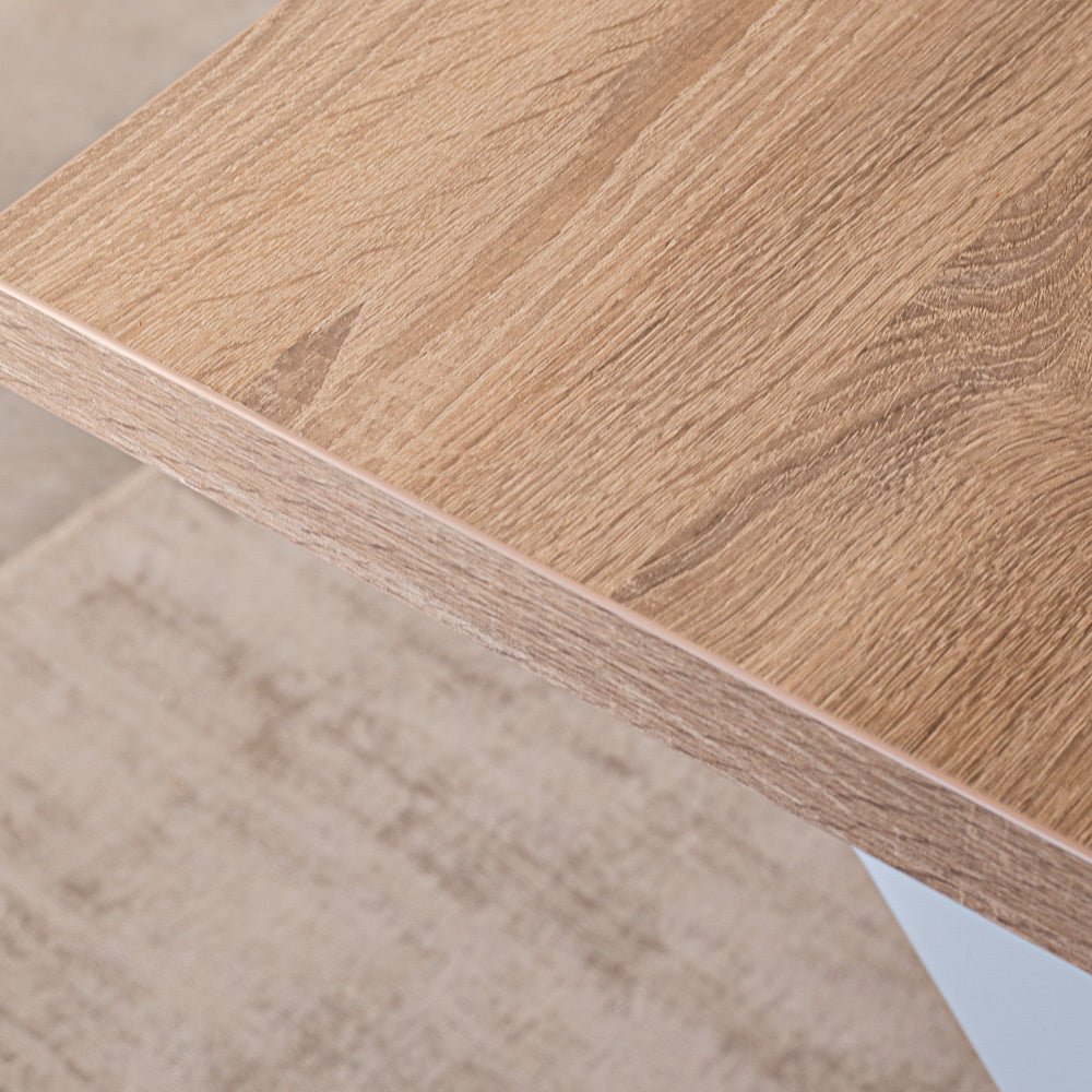 Lenzo Robson Oak table top Dimehouse Brown LxWxH 152x83x7 Melamine Atmosphere photo detail