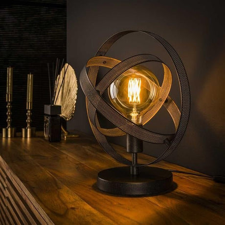 Table lamp Yari DH Interior Black LxWxH 44x39x27 Metal Atmospheric photo diagonal front view