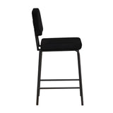 Velvet bar stool Aspen black 64-77 cm - image 7