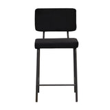 Velvet bar stool Aspen black 64-77 cm - image 6