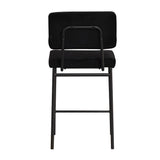 Velvet bar stool Aspen black 64-77 cm - image 9