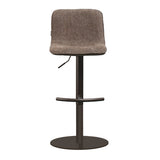 Velvet bar stool Jack brown 60-82 cm, 45 cm wide