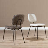 Velvet dining room chair Javi brown