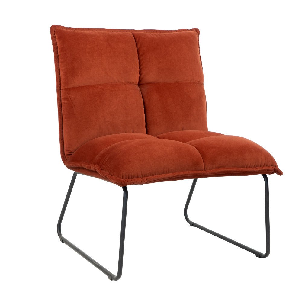 Velvet armchair Malaga copper - image 6