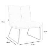 Velvet armchair Malaga black