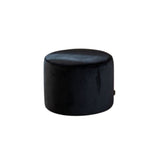 Velvet pouf Anna black
