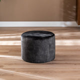 Velvet pouf Beau anthracite