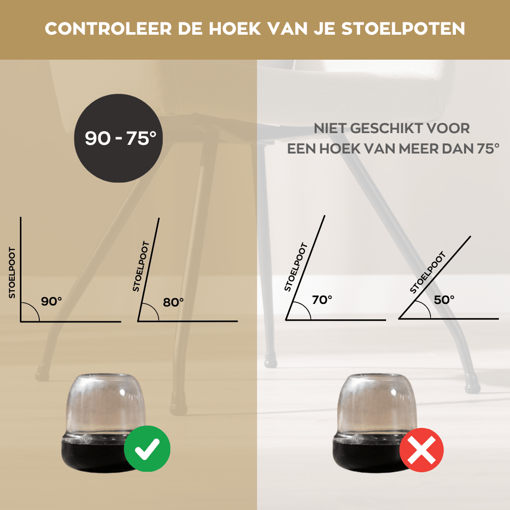 Floor protector - Carpet L - round transparent 19-25 Transparant