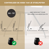 Floor protector felt S - 15 Black Zwart