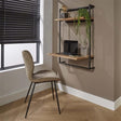 Desk Naomi DH Interior Acacia LxWxH 104x70x20 Acacia wood Atmospheric photo diagonal front view