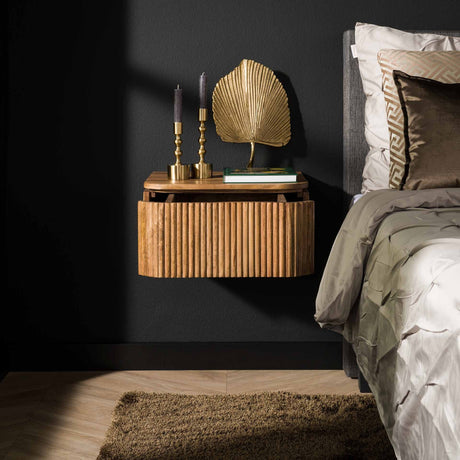 Bedside table Maria DH Interior Mango LxWxH 51x47x27 Mango wood Atmospheric photo front view